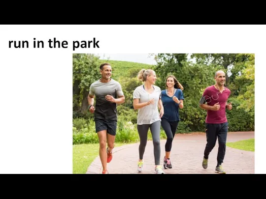 run in the park
