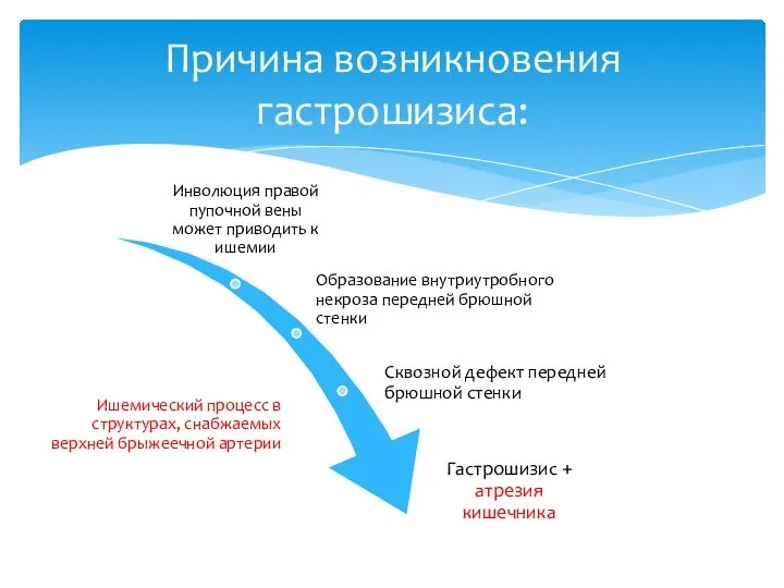 Причина возникновения гастрошизиса: