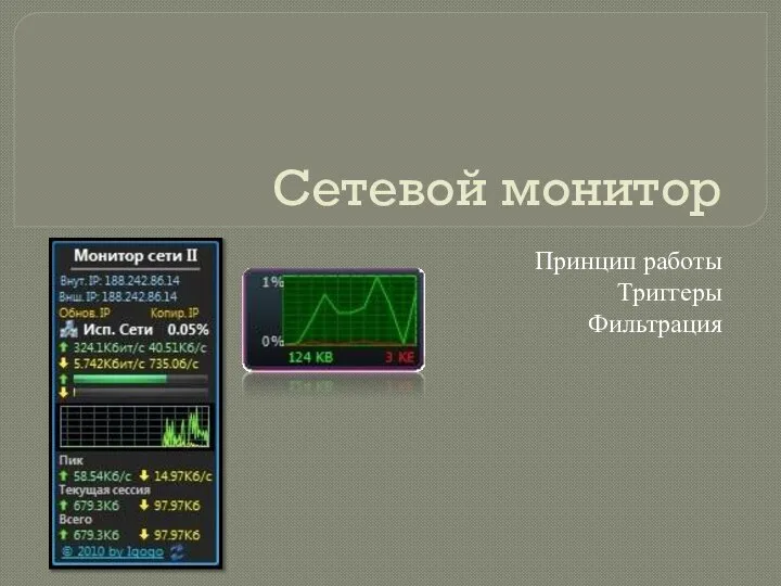 Сетевой монитор. Принцип работы. Триггеры. Фильтрация