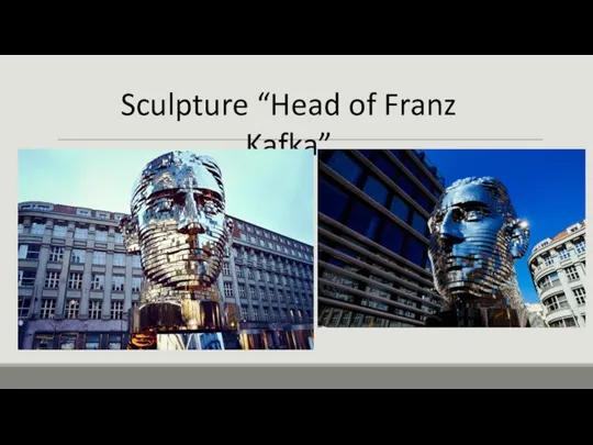 Sculpture “Head of Franz Kafka”