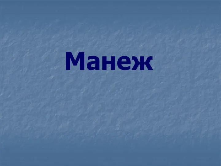 Манеж