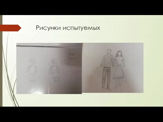 Рисунки испытуемых