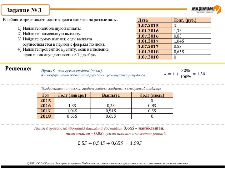 ©2021 ООО «Юмакс». Все права защищены. Любое использование материалов допускается только с