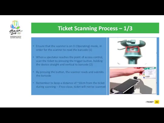 Ticket Scanning Process – 1/3