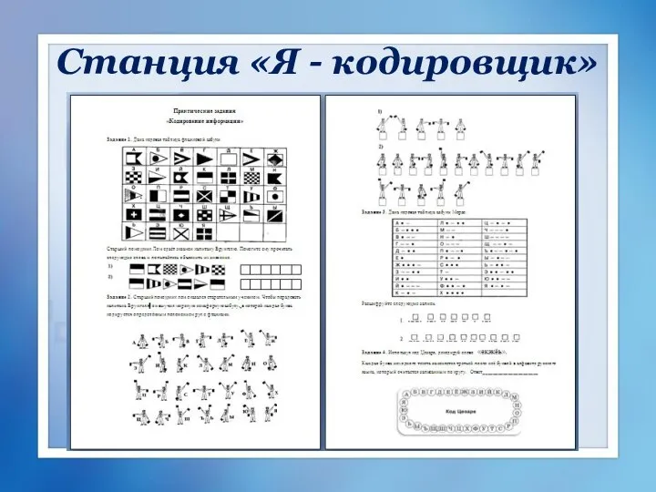 Станция «Я - кодировщик»