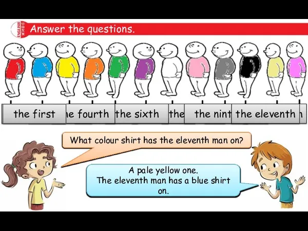 Answer the questions. What colour shirt has the second man on? A