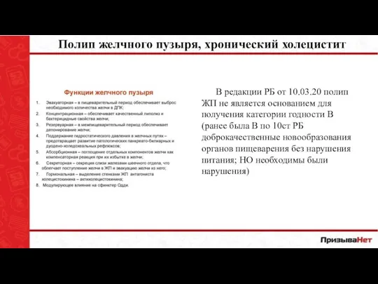 Полип желчного пузыря, хронический холецистит В редакции РБ от 10.03.20 полип ЖП