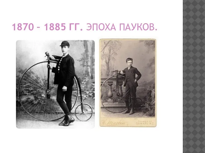 1870 – 1885 ГГ. ЭПОХА ПАУКОВ.