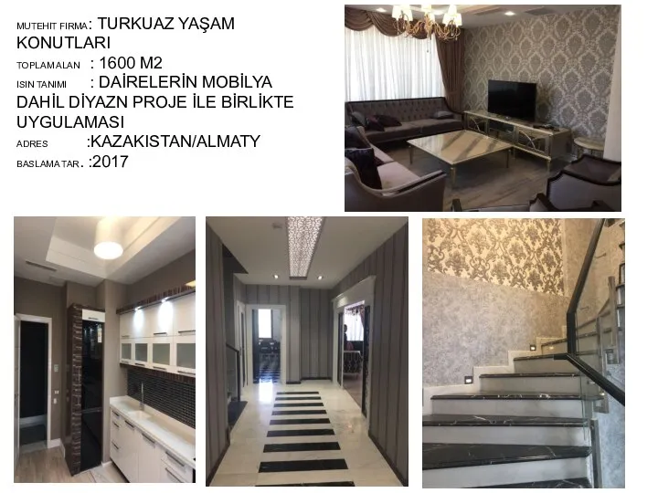 MUTEHIT FIRMA: TURKUAZ YAŞAM KONUTLARI TOPLAM ALAN : 1600 M2 ISIN TANIMI