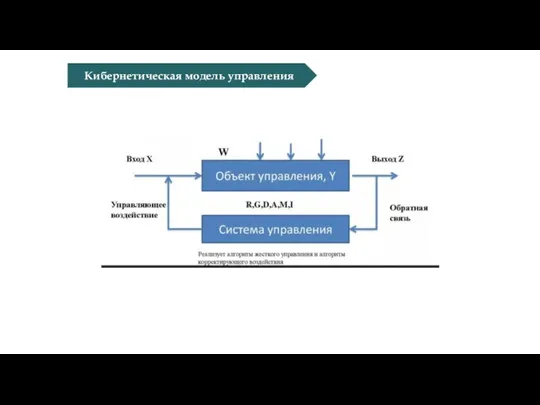 Кибернетическая модель управления