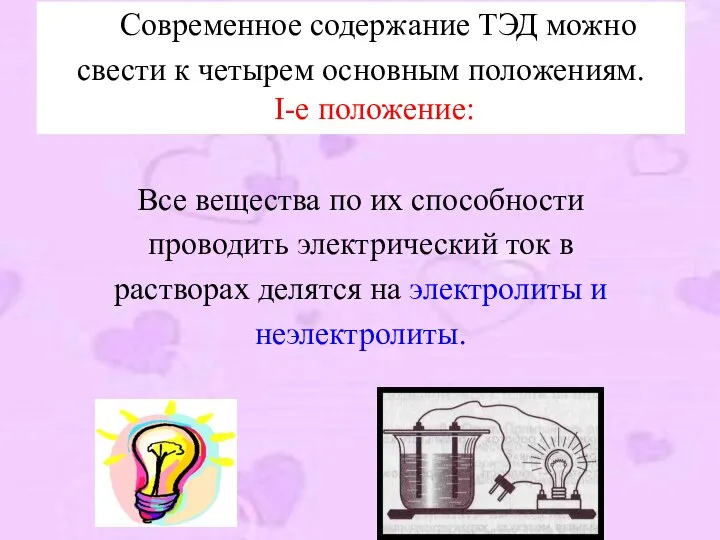 Современное содержание ТЭД можно свести к четырем основным положениям. I-е положение: Все