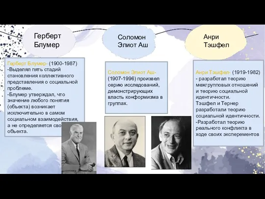 Герберт Блумер- (1900-1987) -Выделял пять стадий становления коллективного представления о социальной проблеме.