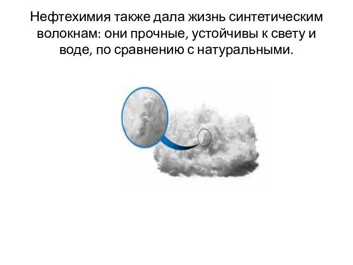 Нефтехимия также дала жизнь синтетическим волокнам: они прочные, устойчивы к свету и