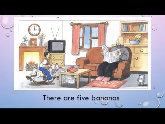 There are five bananas