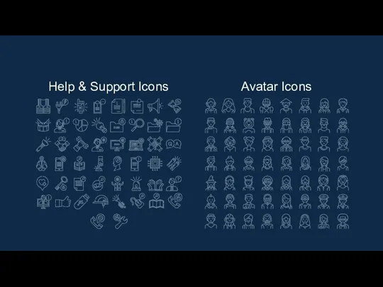 Help & Support Icons Avatar Icons