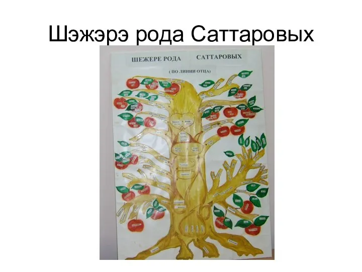 Шэжэрэ рода Саттаровых