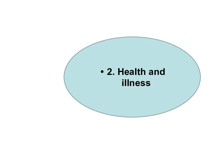 2. Health and illness