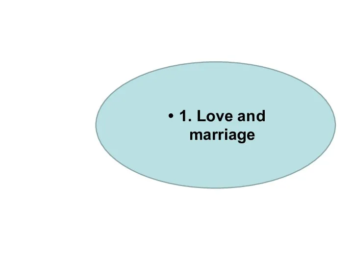 1. Love and marriage