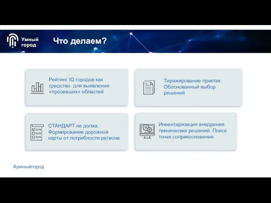 Что делаем? Рейтинг IQ городов как средство для выявления «просевших» областей Инвентаризация