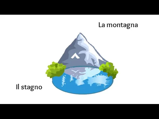 La montagna Il stagno