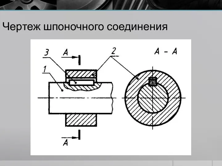 Чертеж шпоночного соединения