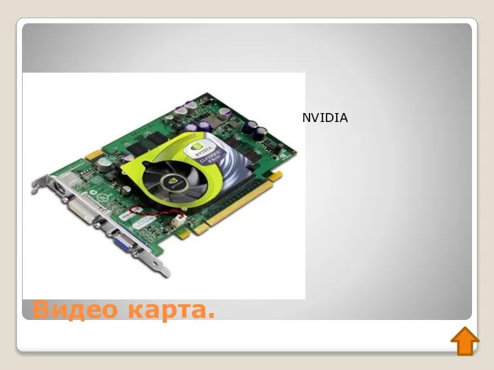 Видео карта. NVIDIA