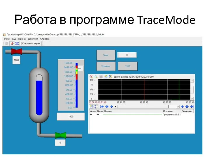 Работа в программе TraceMode