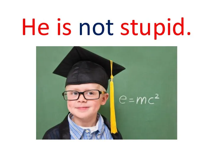 He is not stupid.