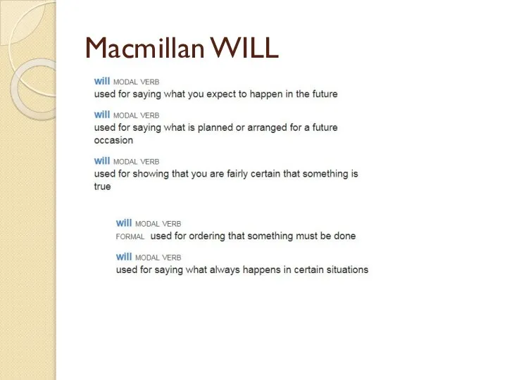 Macmillan WILL