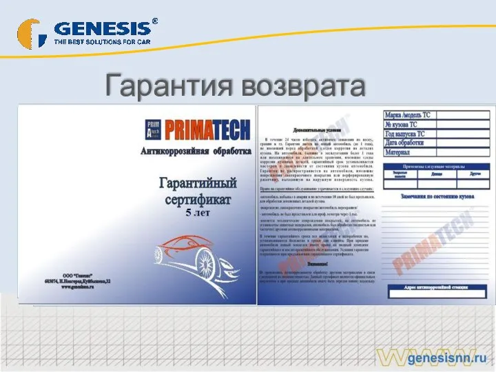 Гарантия возврата клиентов