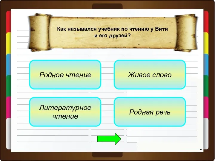 Родное чтение Литературное чтение Родная речь Живое слово Как назывался учебник по