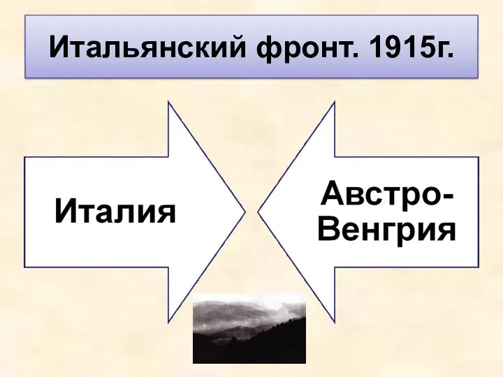 Итальянский фронт. 1915г.