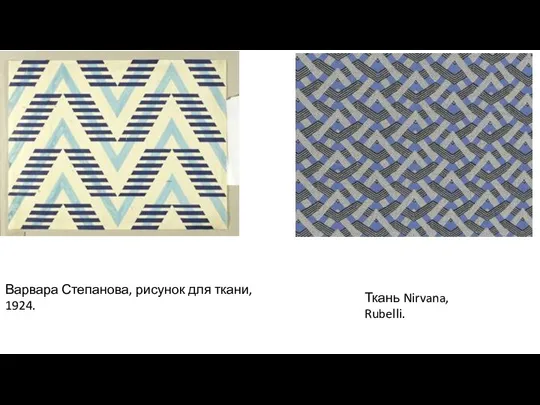 Варвара Степанова, рисунок для ткани, 1924. Ткань Nirvana, Rubelli.