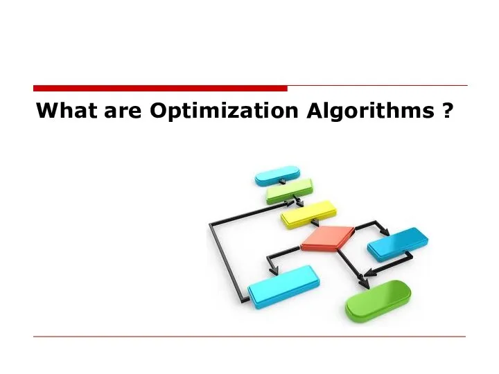 What are Optimization Algorithms ?