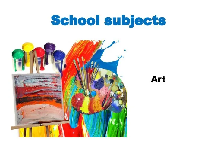 School subjects Art