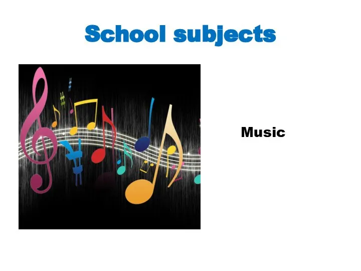 School subjects Music