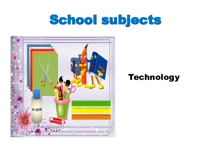 School subjects Technology