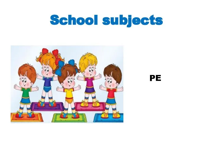 School subjects PE