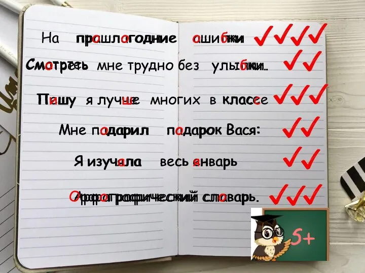 прашлагодние ашипки На Сматртеь улыпки. мне трудно без Пешу я лучче класе