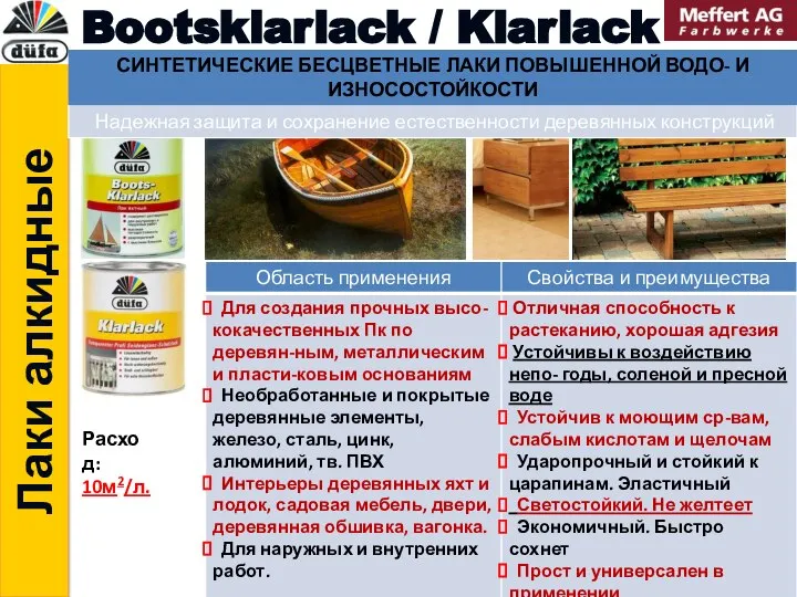 Лаки алкидные Bootsklarlack / Klarlack