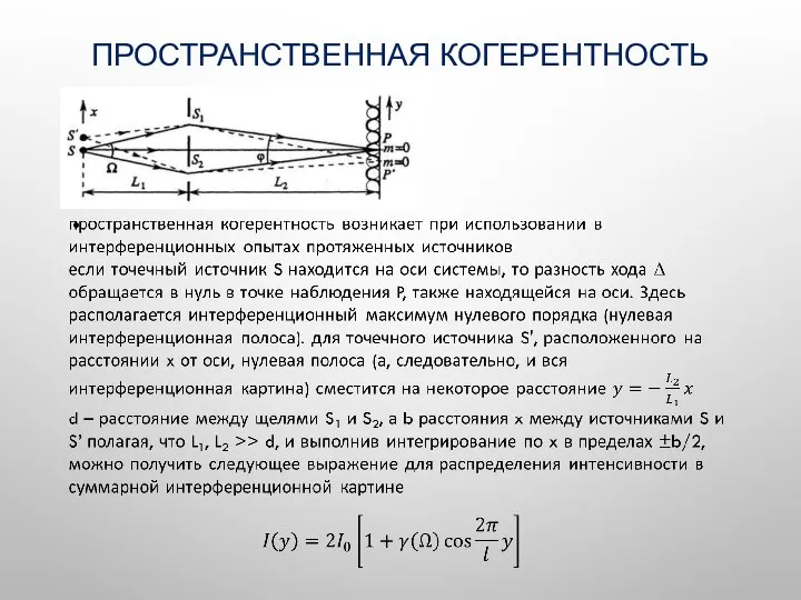 ПРОСТРАНСТВЕННАЯ КОГЕРЕНТНОСТЬ