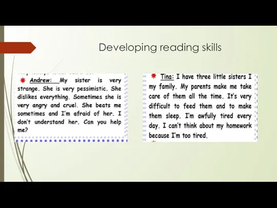 Developing reading skills