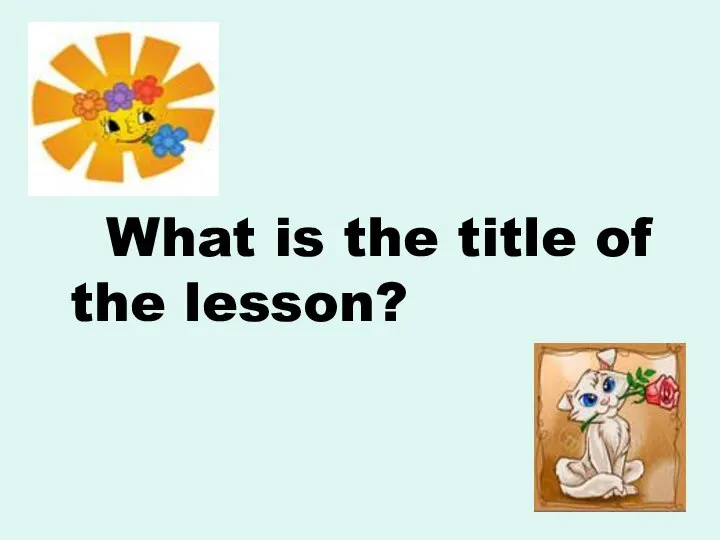 What is the title of the lesson?
