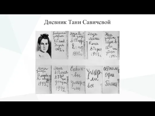 Дневник Тани Савичевой