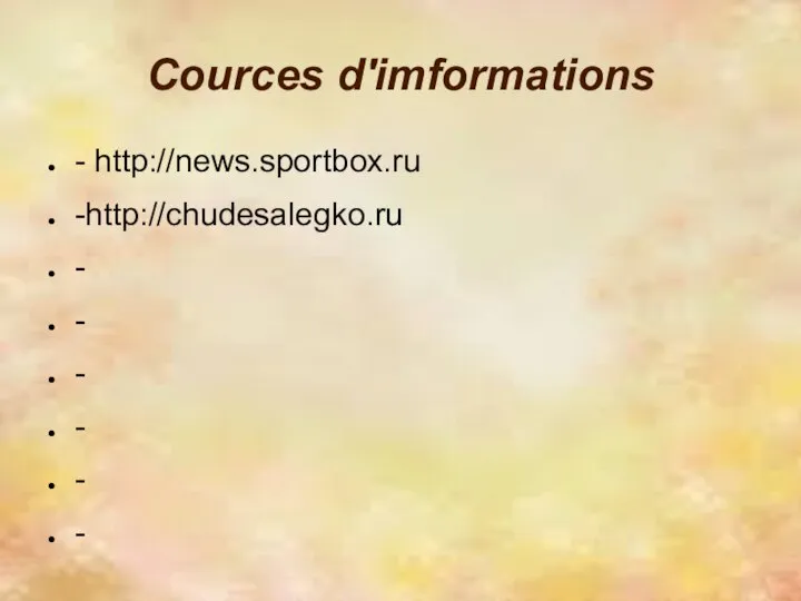 Cources d'imformations - http://news.sportbox.ru -http://chudesalegko.ru - - - - - -