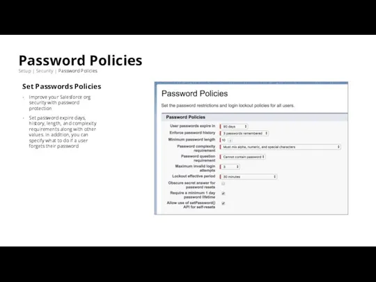 Password Policies Setup | Security | Password Policies Set Passwords Policies Improve