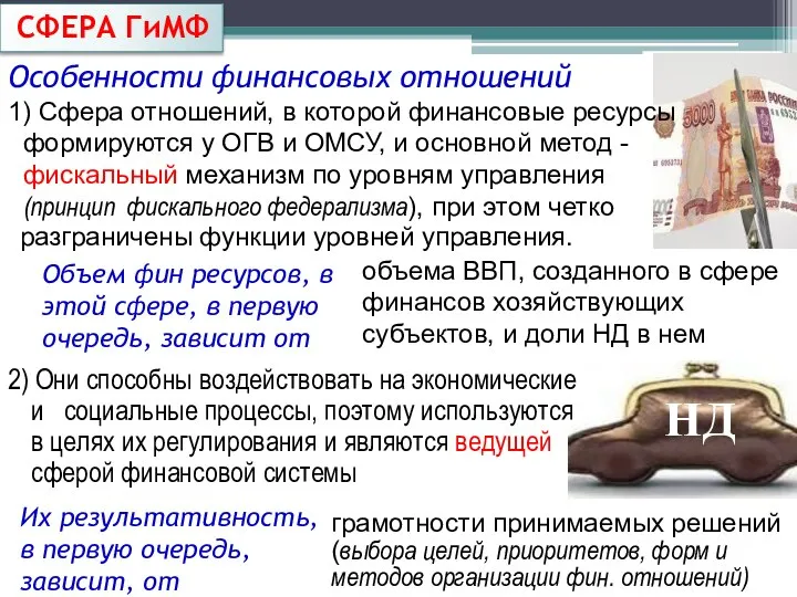 СФЕРА ГиМФ Их результативность, в первую очередь, зависит, от грамотности принимаемых решений