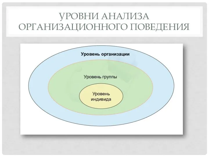 УРОВНИ АНАЛИЗА ОРГАНИЗАЦИОННОГО ПОВЕДЕНИЯ