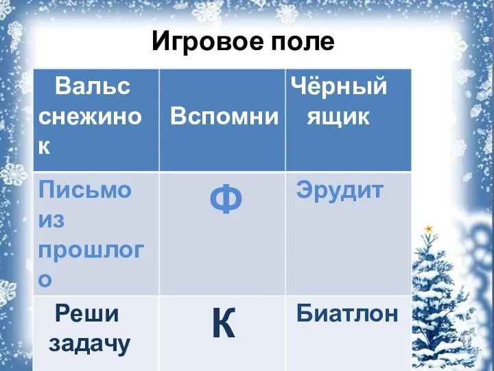 Игровое поле