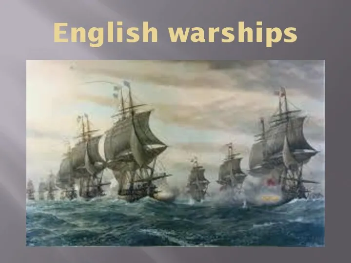 English warships